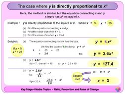Proportion: Direct and Inverse KS4