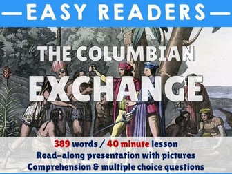 Comprehension - The Columbian Exchange - PowerPoint & Worksheet