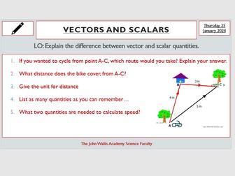 Vectors and Scalars - CP1a - Describing Motion
