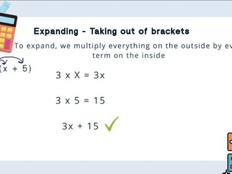 Expanding and Factorising Single Brackets