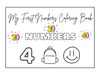 My First Numbers Coloring Book: Learn and Color from 1 to 23