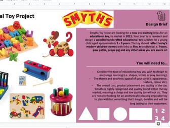 KS3 DT LOCKDOWN PROJECT - Design & Make a Kids Toy (12 lessons approx)