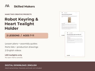 Robot Keyring & Heart Tealight Holder: 2 Woodworking Lessons