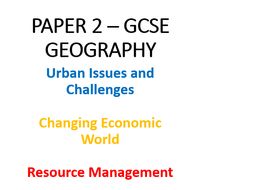 geography paper 2 topics aqa
