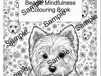 Westie A4 Mindfulness Colouring Pages