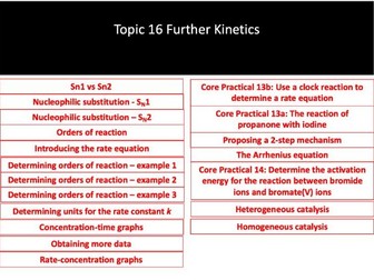 Rate Kinetics (Edexcel 2015 Topic 16 2015 A2 Chemistry)