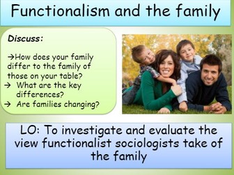 Functionalism and the Family
