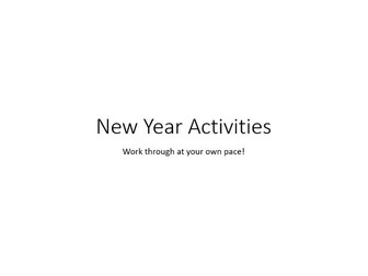 14 Simple New Year ICT Activities
