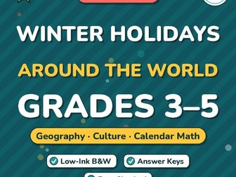 Winter Holidays Around the World Gr 3-5 | Geography, Culture Readings, Maps