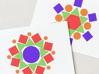 2D shape Rangoli patterns