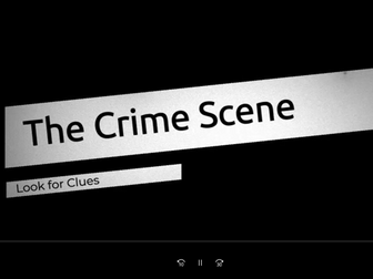 Machinal Crime Scene Video Distance learning/ live teaching