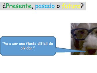 Una fiesta - to understand a text with 3 tenses