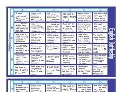 Indefinite Pronouns Battleship Board Game