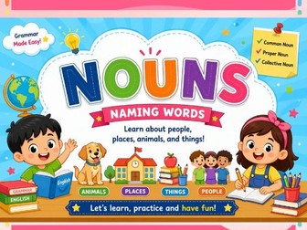 Nouns PPT for Kids | Common, Proper & Collective Nouns (Class 1–5)