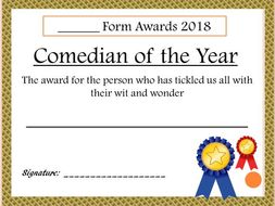 tutor class award certificates