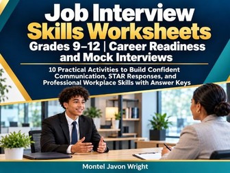 Job Interview Worksheets Grades 9–12