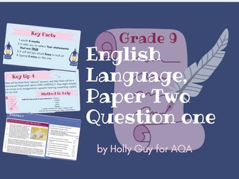 AQA English Language Paper 2 Question 1 Lesson: Full Marks Guide + Practice Questions