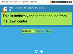 Comparative and superlative adjectives - Interactive Activity - KS3 Spag