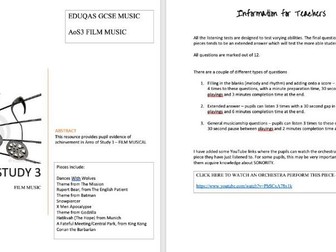 EDUQAS GCSE MUSIC SAMS - Area of Study 3 Film Music