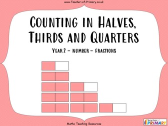 Counting in Halves, Thirds and Quarters - Year 2