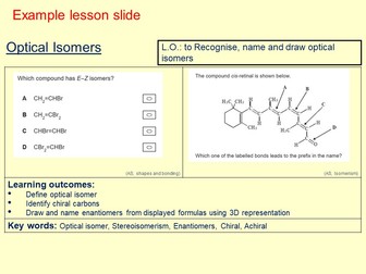 AQA Chemistry A2 3.3.7 Optical isomerism