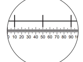 Eyepiece graticule formative assessment - practical activity