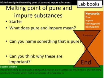 Melting point of Pure and Impure Substances