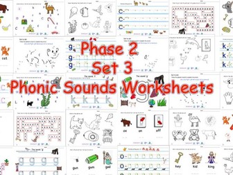Phase 2 Set 3 Phonic Sounds Worksheets