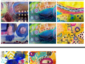 Beautiful Abstract Art Memory Card Game - Printable - Original Art - Memory Game