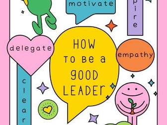 How to be a good leader - A3 Poster