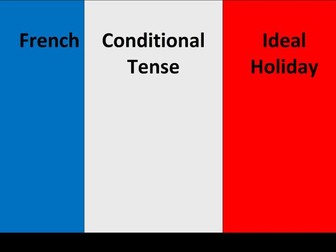 French Conditional Tense - Ideal Holiday