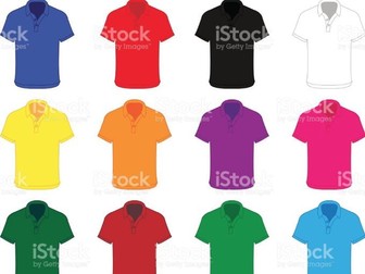 Worksheet with reading exercises about colours and clothing - Mandarin Chinese.