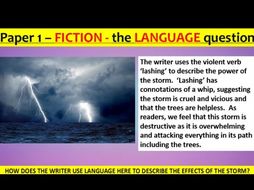 question language storm paper answer model gcse aqa lecturer advice english