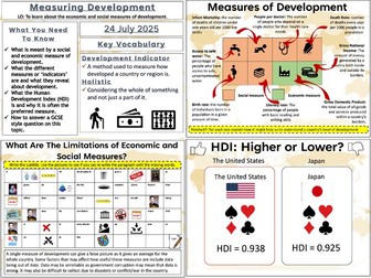 The Development Gap: Measuring Development
