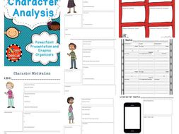 Character Analysis PowerPoint and Graphic Organziers