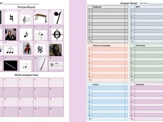 Eduqas Music GCSE Fun Revision Quiz