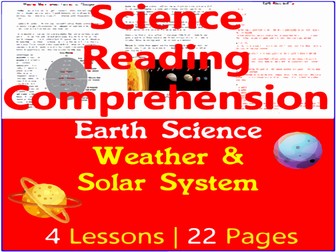 Earth Science Reading Comprehension Passages Questions