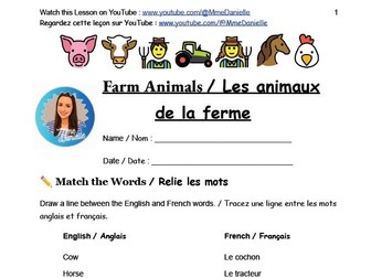 Farm Animals - Bilingual - French-English (Mme Danielle)
