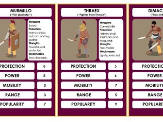 Roman Gladiators Trump Cards