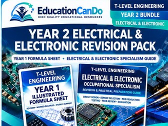 T-Level Engineering Year 2 Electrical & Electronic Revision Bundle | Occupational Specialism