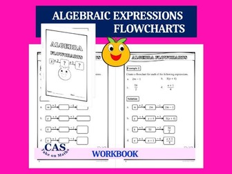 Algebra Flowcharts - Represent Algebraic Expressions on Flowcharts