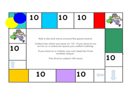 Counting in Tens Board Game | Teaching Resources