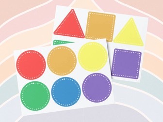 Maths - Shape and Colour Sorting Mats