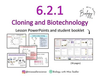6.2.1 Cloning and Biotechnology OCR A level Biology (12 lessons)