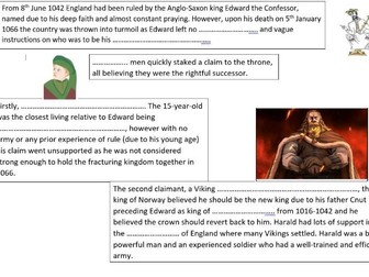 The events of 1066