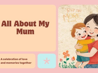 A5 booklet for mother's day to personalise