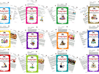 Reading Comprehension Book - Levels 1-12 - Full Book
