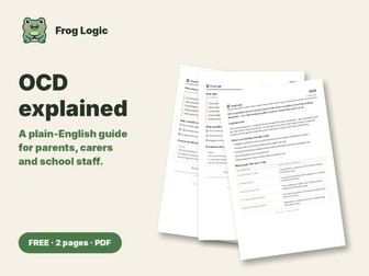 OCD Explained: Guide for Parents & Staff