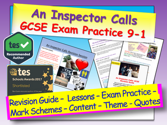 An Inspector Calls GCSE 9-1 Exam Practice / Revision