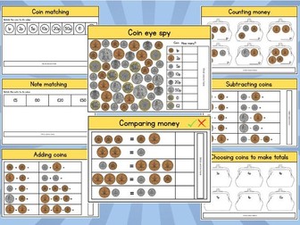 Early Level Money Booklet | Reusable & interactive